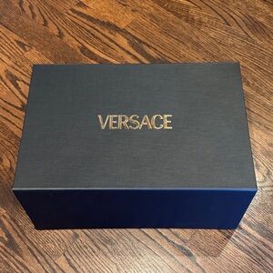 Versace Black Gift Box with Gold Logo